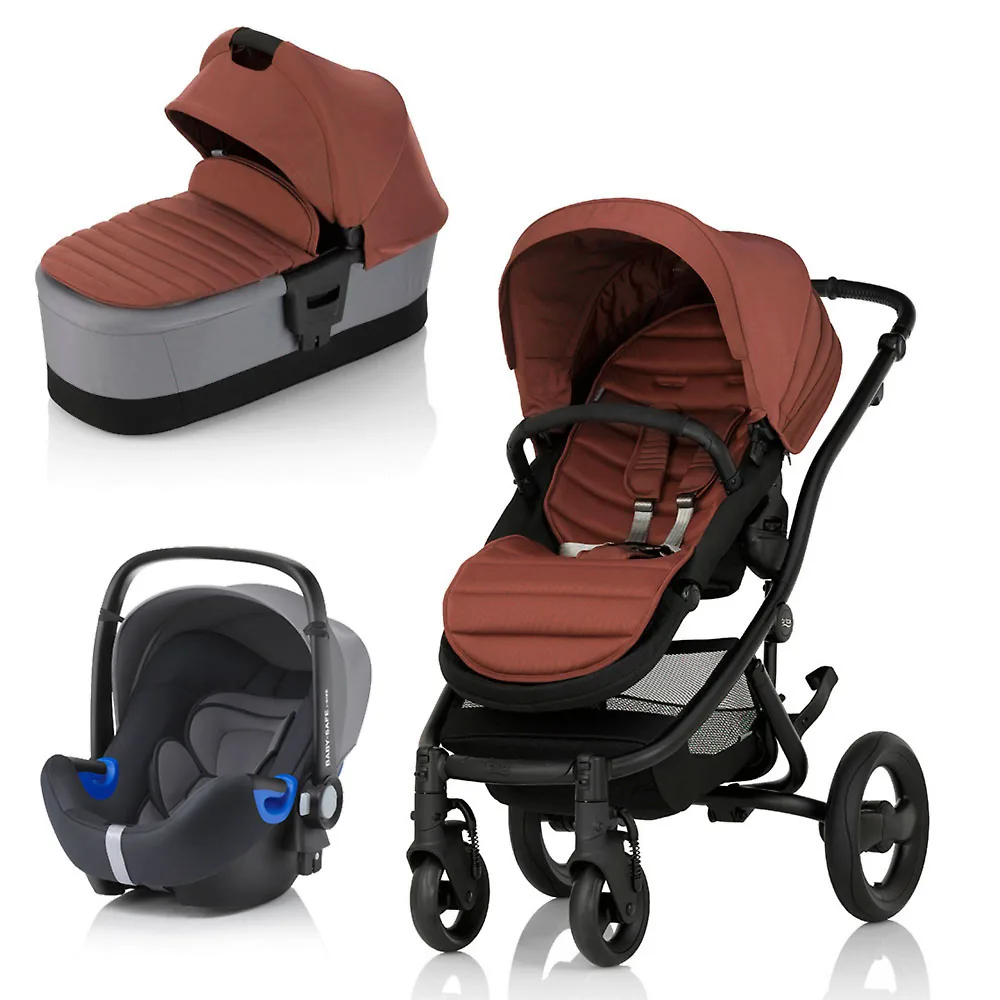 Britax Affinity 2 + Baby-Safe i-Size - Чёрная рама / Коричневый (Wood Brown)