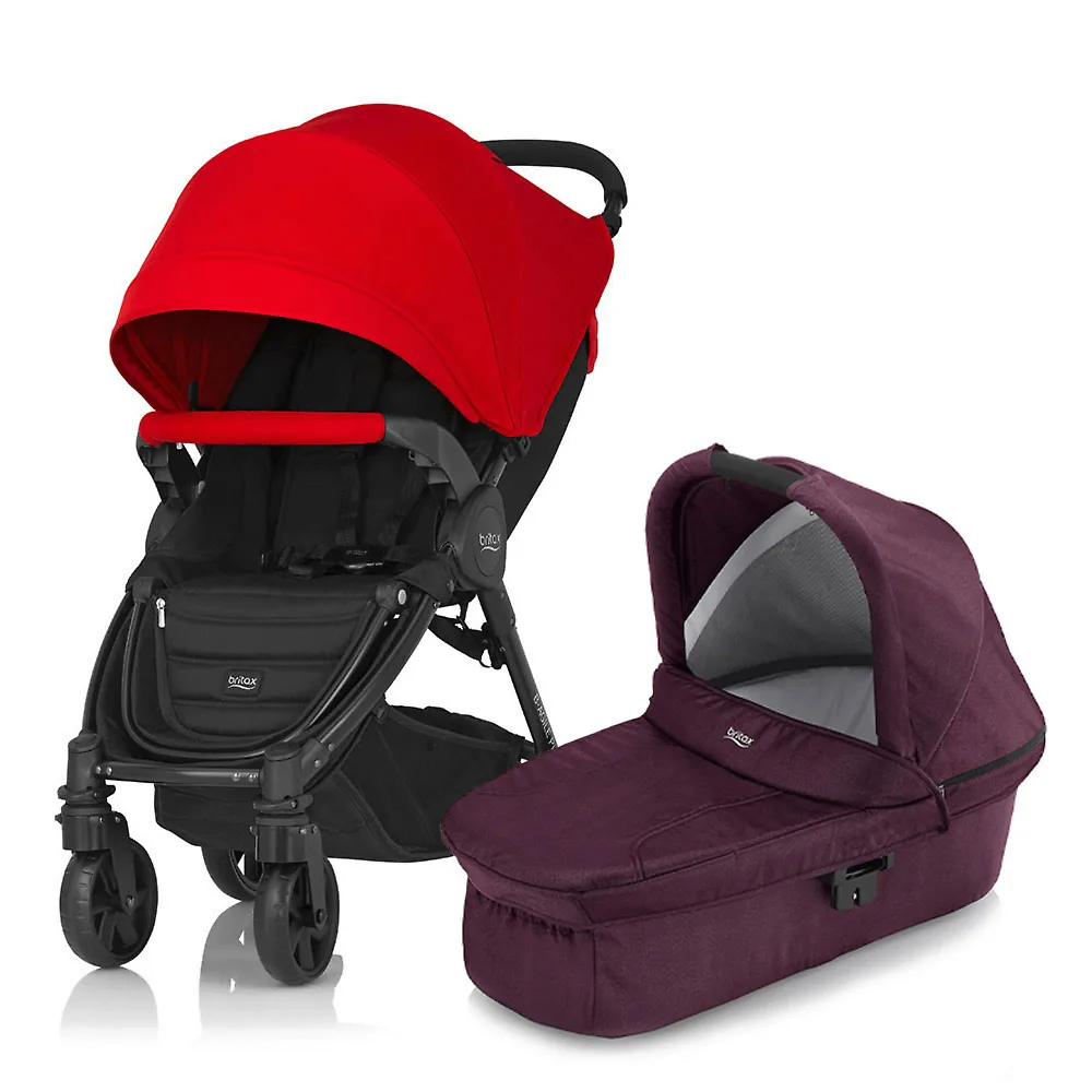 Britax B-Agile Plus - Красный (Flame Red / Wine Red Denim)