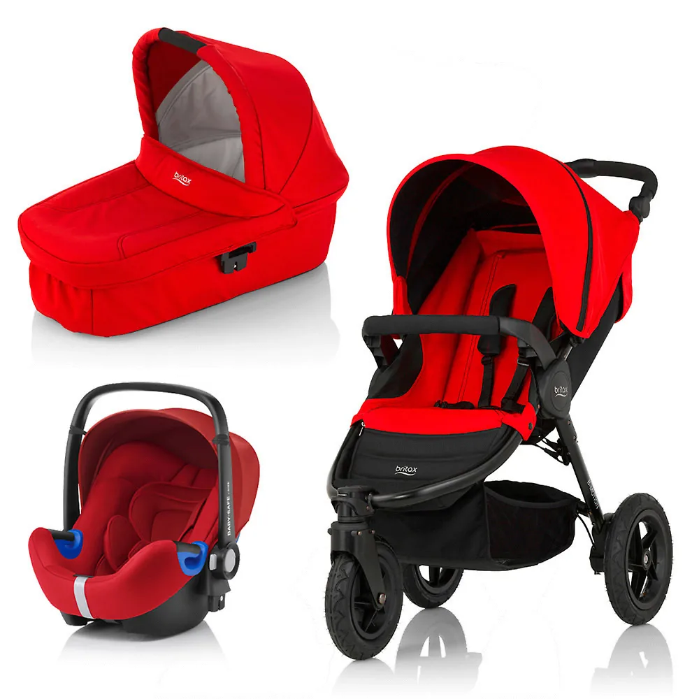 Britax B-Motion 3 + Baby Safe i-Size - Красный (Flame Red)