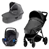Britax B-Motion 4 Plus + Baby Safe i-Size - Чёрный деним (Black Denim / Olive Denim)