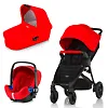 Britax B-Motion 4 Plus + Baby Safe i-Size - Красный (Flame Red / Wine Red Denim)