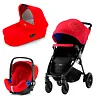 Britax B-Motion 4 Plus + Baby Safe i-Size - Красно-синий (Football Limited Edition / Olive Denim)