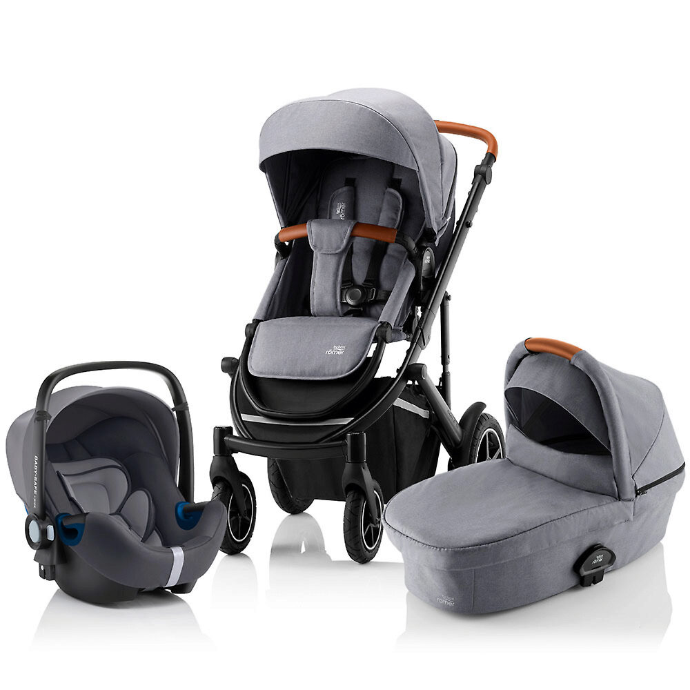 Britax Römer Smile 3 + Baby Safe 2 i-Size - Серый (Frost Grey)
