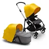 Bugaboo Bee 6 ALU - Серый меланж / Жёлтый (Grey Melange / Lemon Yellow)