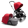 Bugaboo Bee 6 ALU - Серый меланж / Красный (Grey Melange / Red)