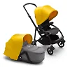 Bugaboo Bee 6 BLACK - Серый меланж / Жёлтый (Grey Melange / Lemon Yellow)