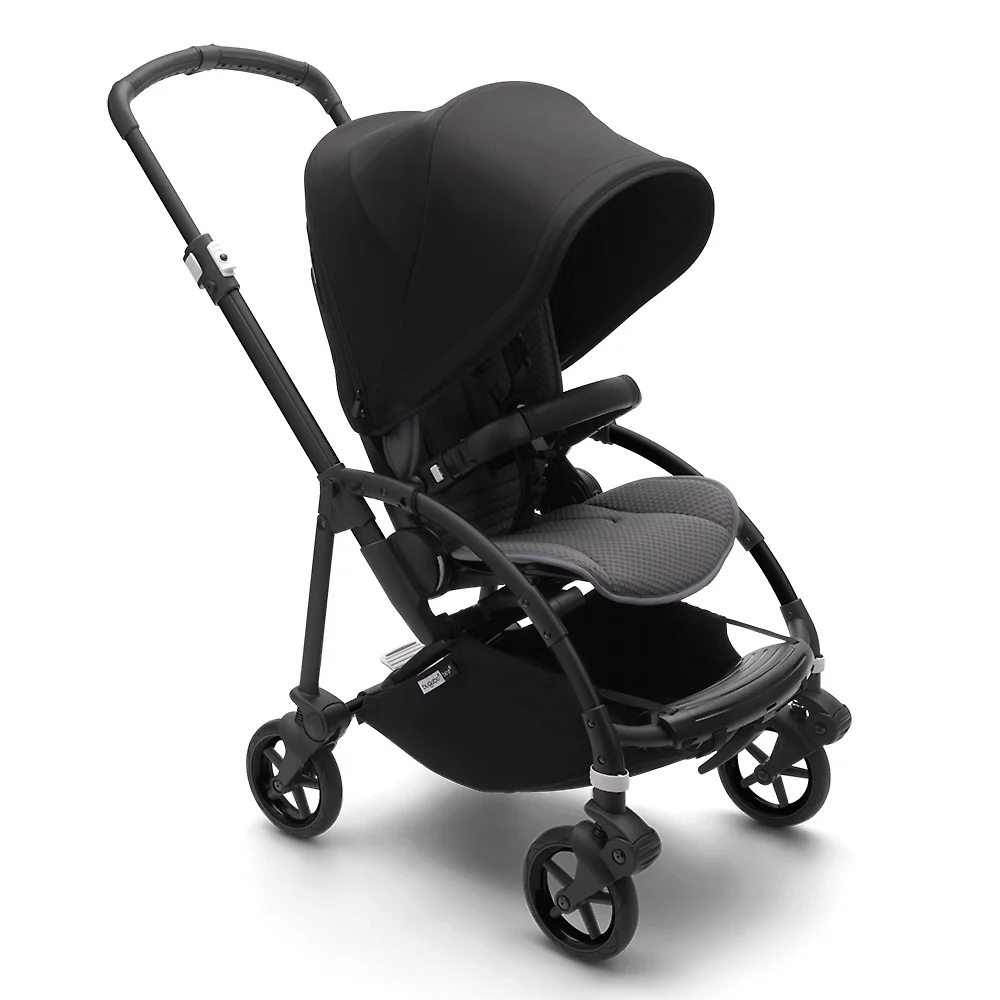 Bugaboo Bee 6 BLACK - Серый меланж / Чёрный (Grey Melange / Black)