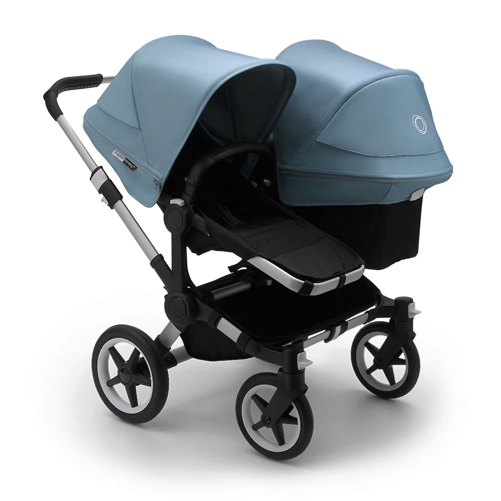 Bugaboo Donkey 3 Duo ALU - Чёрный / Голубой (Black / Vapor Blue)