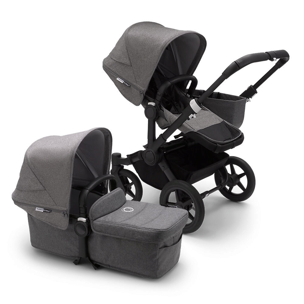 Bugaboo Donkey 3 Mono BLACK - Серый Меланж (Grey Melange)