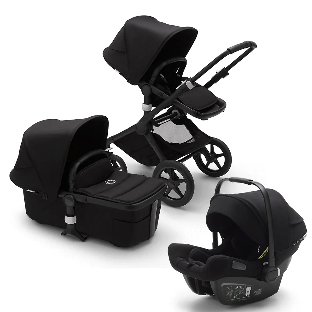 Bugaboo Fox 2 + Turtle Air - Чёрный (Black)