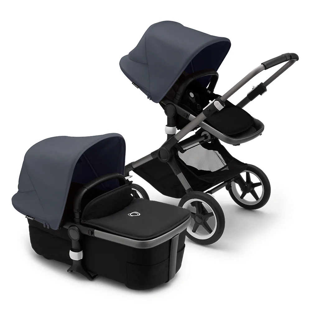 Bugaboo Fox 3 GRAPHITE - Чёрный / Синий (Midnight Black / Stormy Blue)