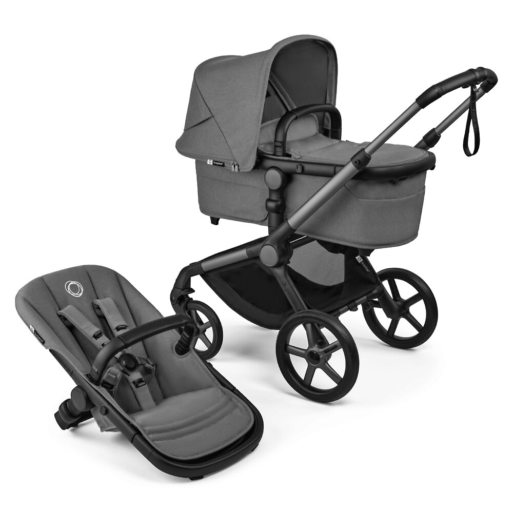 Bugaboo Fox 5 Renew - Серый / Графитовая рама (Moon Grey / Graphite)
