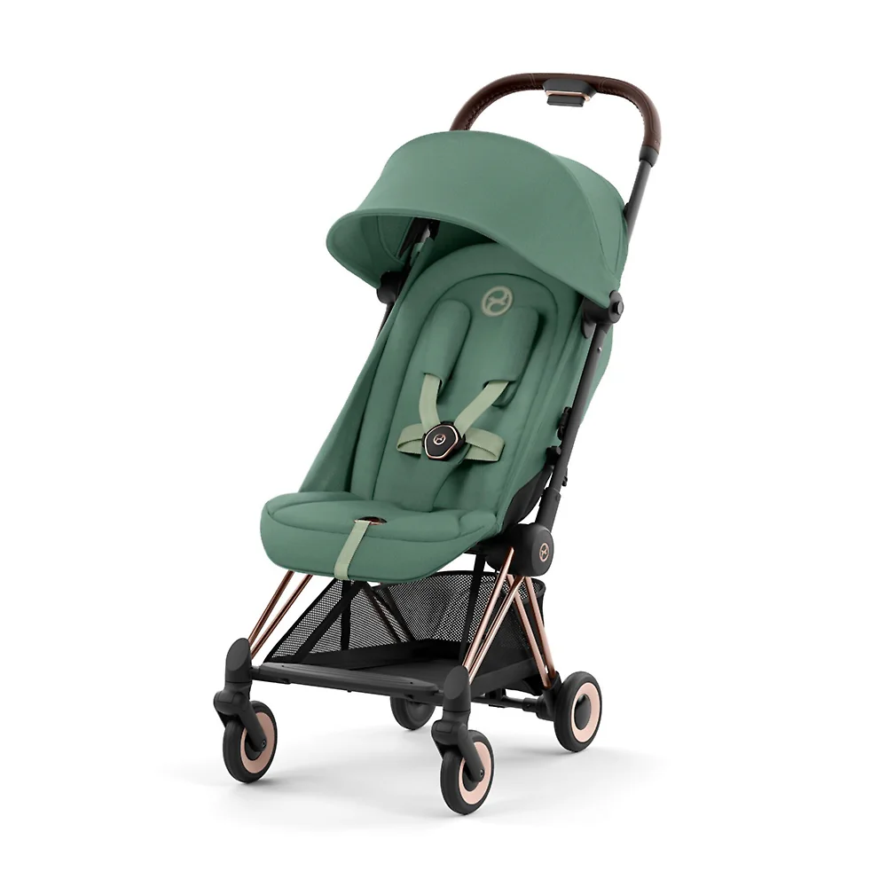 Cybex Coya - Зелёный / Золотистое шасси (Leaf Green / Rose Gold)
