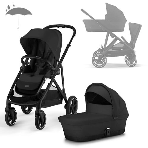 Cybex Gazelle S - Чёрный (Moon Black RC - Дождевики)