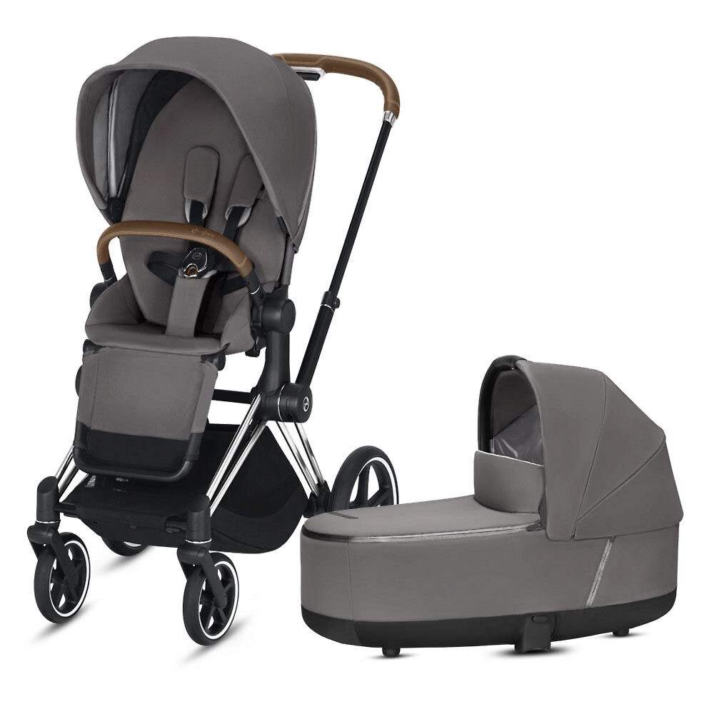 Cybex Priam III - Серебристое шасси / Серый (Chrome / Manhattan Grey)