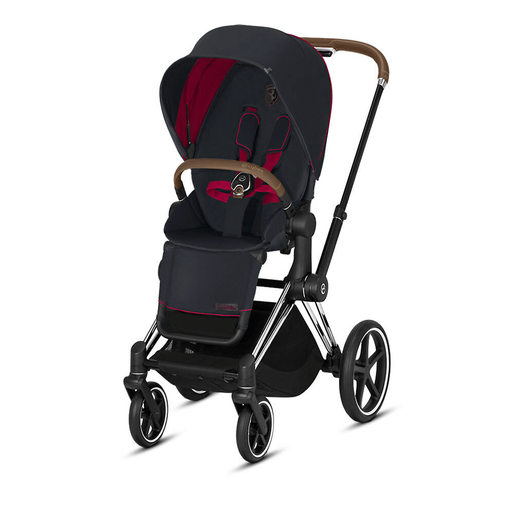 Cybex Priam III Scuderia Ferrari - Серебристое шасси / Чёрный Феррари (Chrome / FE Ferrari Victory Black)