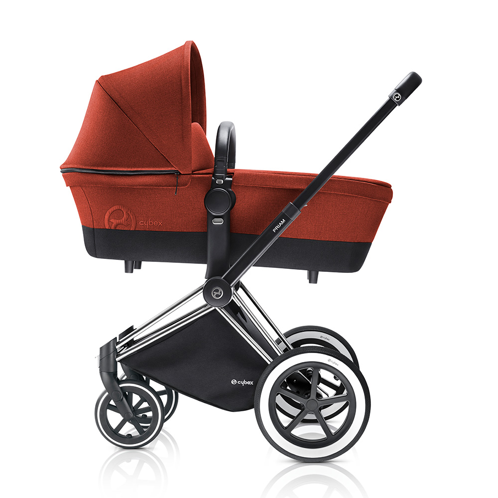 Cybex Priam Lux - Оранжевый (Autumn Gold) / Колеса All Terrain