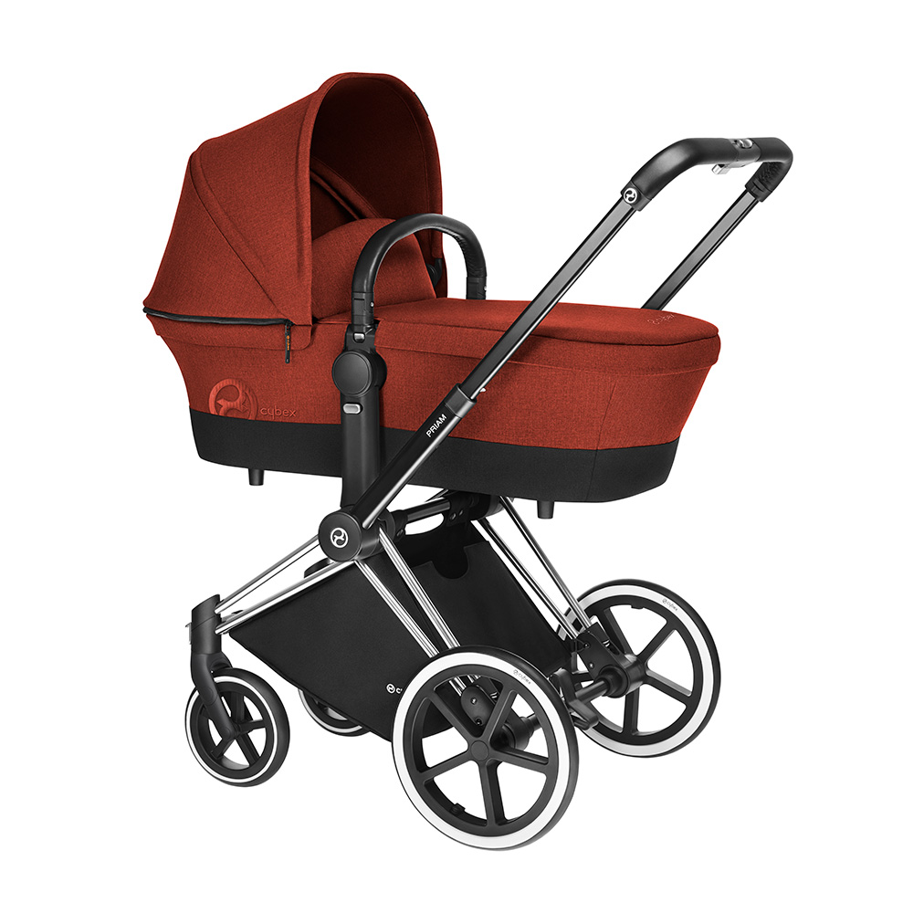 Cybex Priam Lux - Оранжевый (Autumn Gold) / Колеса Trekking