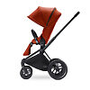 Cybex Priam Lux Matt Black - Оранжевый (Autumn Gold) / Колеса All Terrain