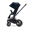 Cybex Priam Lux Matt Black - Тёмно-синий (Midnight Blue) / Колеса All Terrain