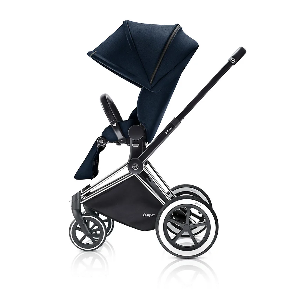 Cybex Priam Lux - Тёмно-синий (Midnight Blue) / Колеса All Terrain