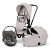 Cybex Priam Style + Cloud T i-Size - Серый / Серебристая рама (City Grey / Chrome Brown)
