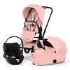 Cybex Priam Style + Cloud T i-Size - Розовый / Золотистая рама (Peach Pink / Rosegold)