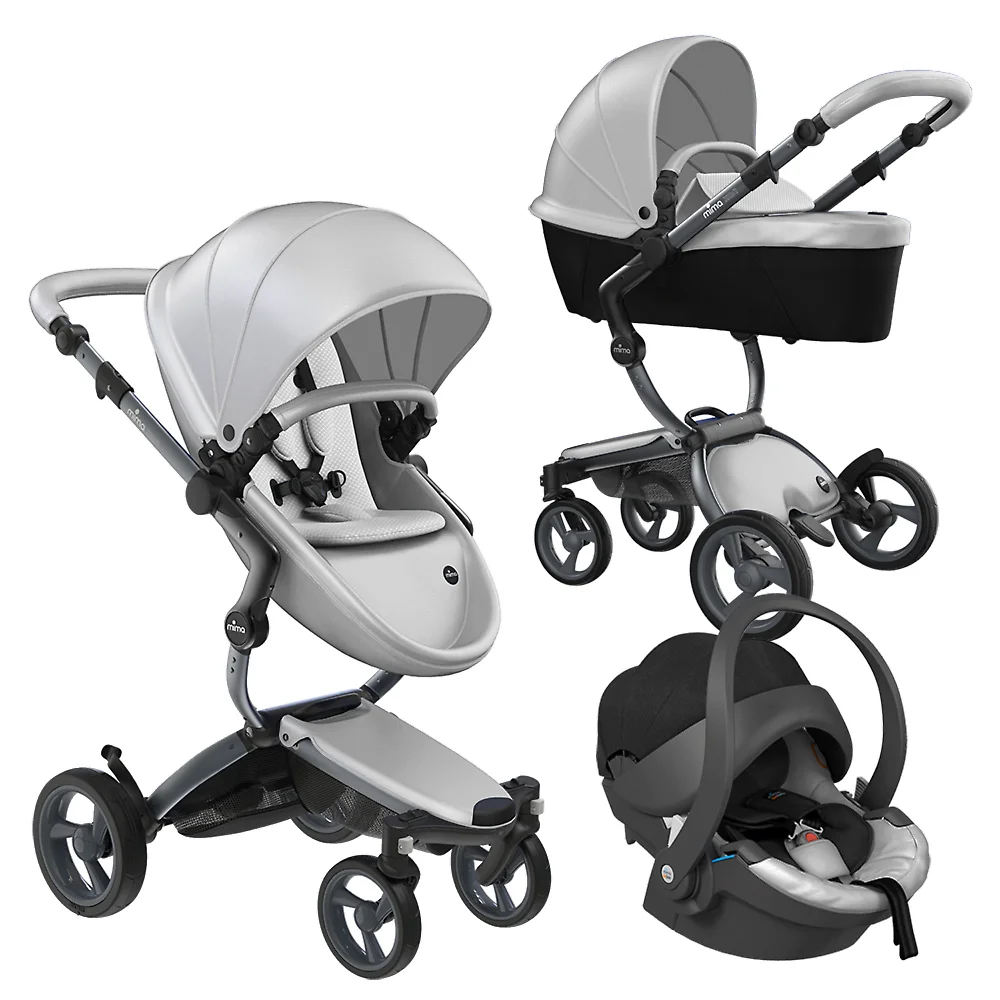 Mima Xari 4G SE + iZi Go Modular - Серебристый / Шасси графитовое (Argento / Graphite Grey)