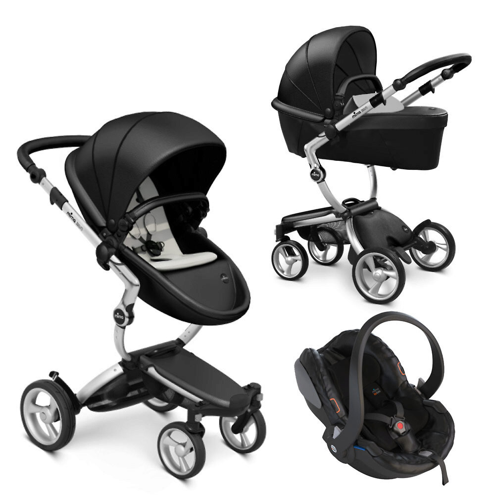 Mima Xari 3G + iZi Go Modular - Серебристое шасси / Чёрный (Aluminium / Black)
