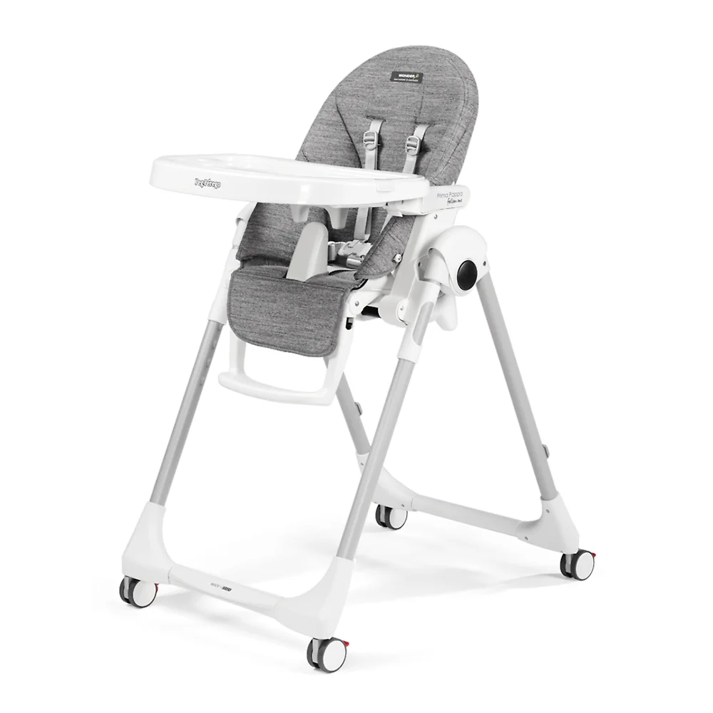 Peg Perego Prima Pappa Follow Me - Серый меланж (Wonder Grey - Ткань)