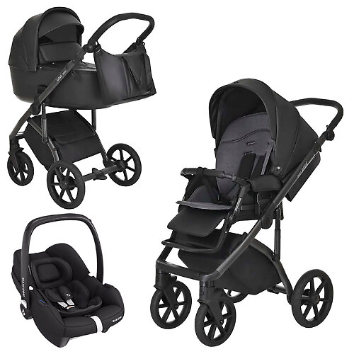 Roan Bass Next Vintage Sport 2.0 + Maxi-Cosi Cabriofix i-size - Чёрный (Black / Eco)