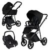 Roan Sol Vintage 2.0 + Maxi-Cosi Cabriofix i-size - Чёрный (Caviar Black / Nickel / Black)