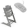Stokke Tripp Trapp Newborn Complete - Серый / Бук (Storm Grey BS / Grey NS)