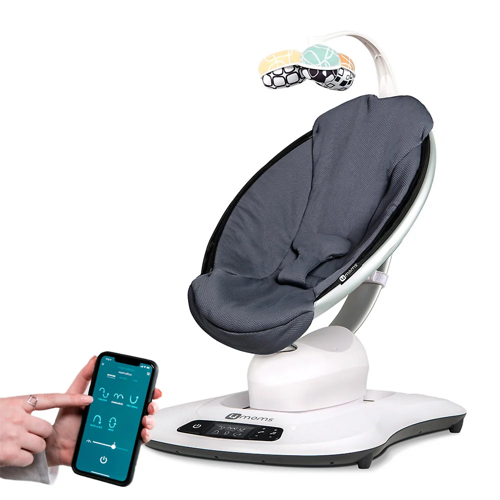 4moms mamaRoo 4 - Графитовый меш (Dark Grey Air Mesh)