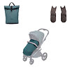 Накидка на ножки, сумка-рюкзак и адаптеры для установки автолюльки на коляску Anex l/type (цвет из наличия на складе)