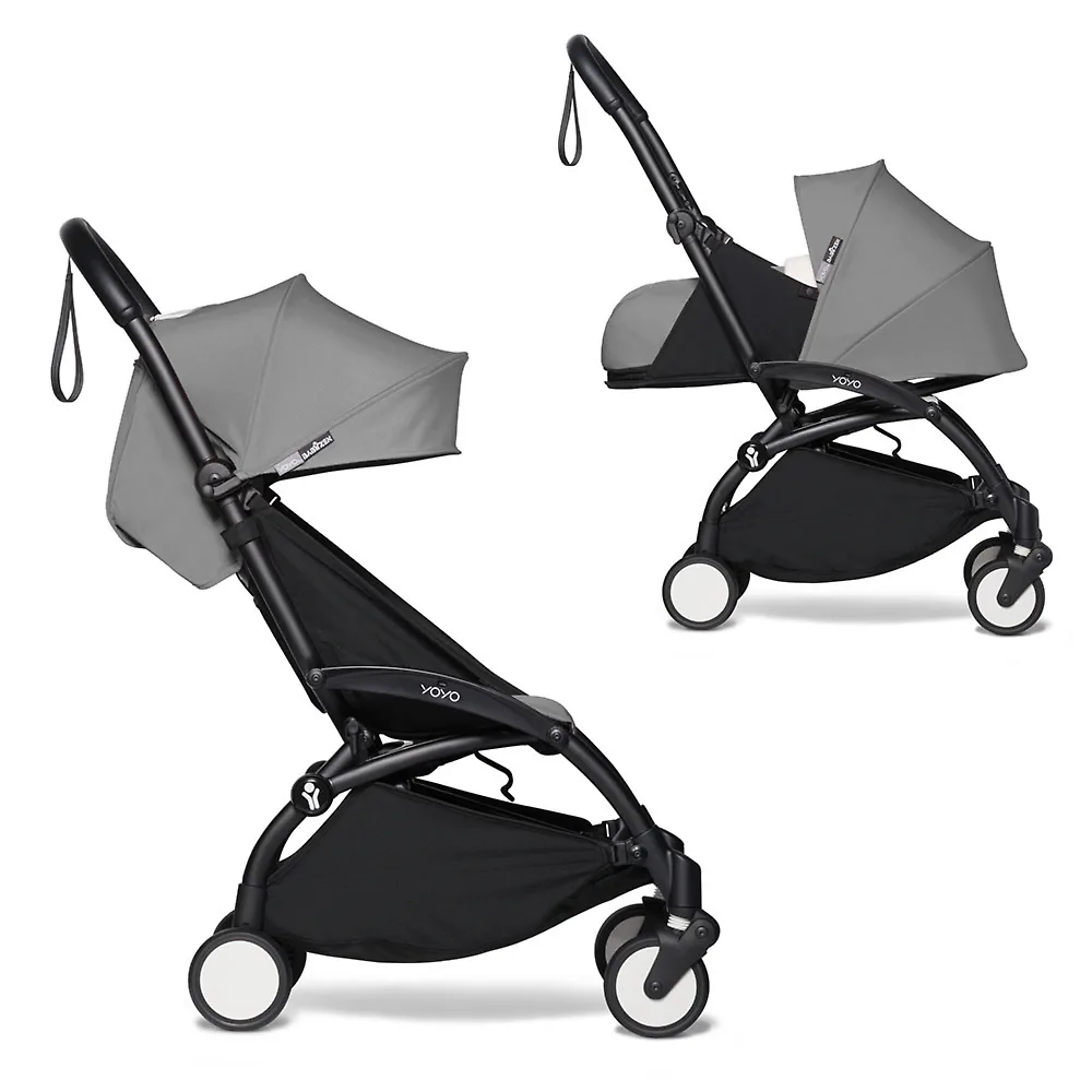 BabyZen YoYo 2 - Серый / Чёрная рама (Grey)