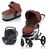 Britax Affinity 2 + Baby-Safe i-Size - Белая рама / Коричневый (Wood Brown)