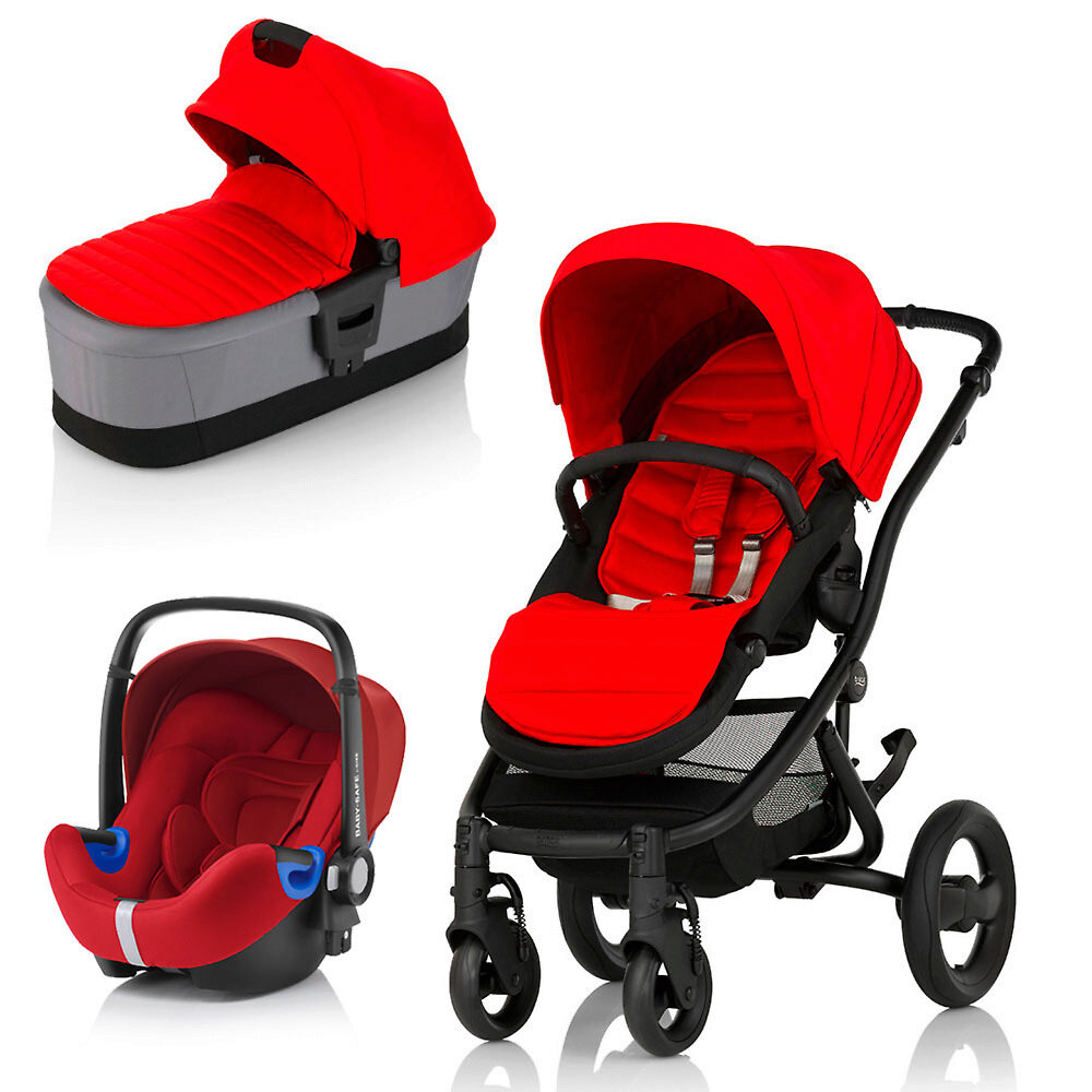 Britax Affinity 2 + Baby-Safe i-Size - Чёрная рама / Красный (Flame Red)