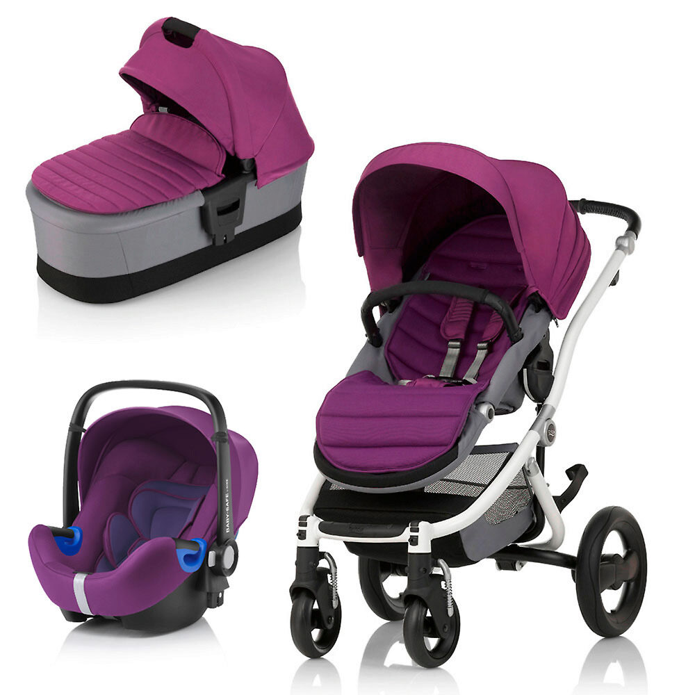 Britax Affinity 2 + Baby-Safe i-Size - Белая рама / Тёмно-фиолетовый (Mineral Lilac / Mineral Purple)