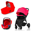 Britax B-Agile Plus + Baby Safe i-Size - Розовый (Rose Pink / Flame Red)