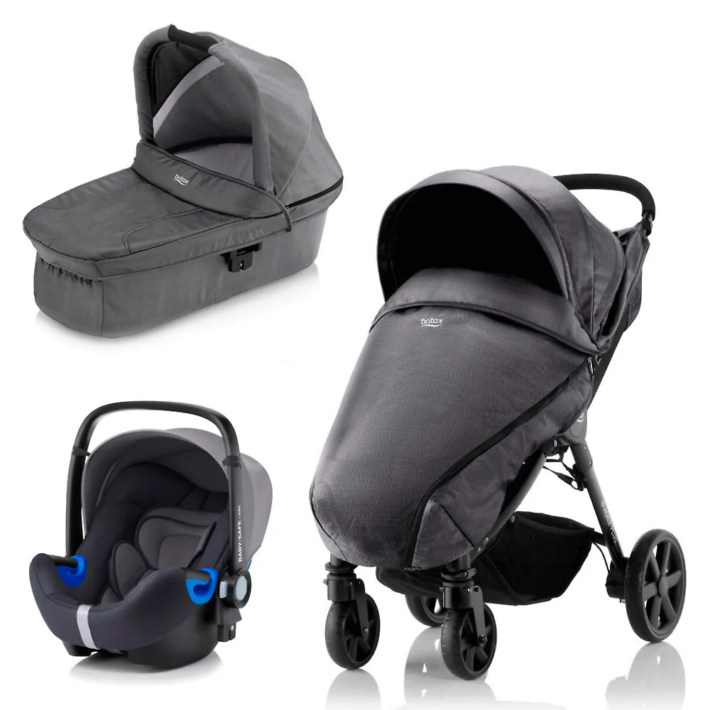 Britax B-Agile Plus + Baby Safe i-Size - Чёрный деним (Black Denim)