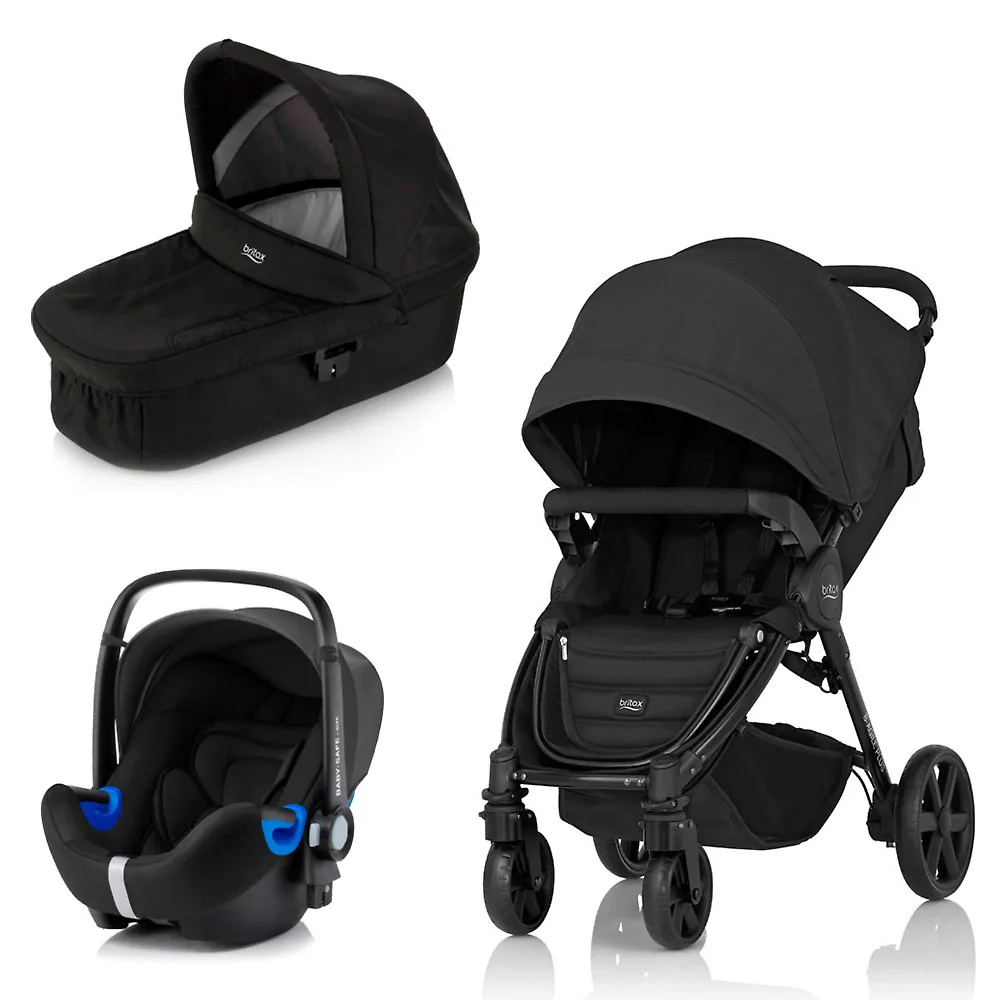 Britax B-Agile Plus + Baby Safe i-Size - Чёрный (Cosmos Black)