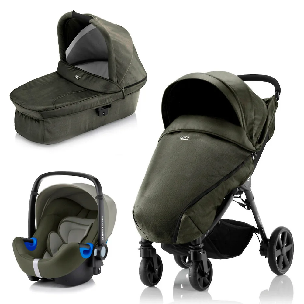Britax B-Agile Plus + Baby Safe i-Size - Оливковый деним (Olive Denim)