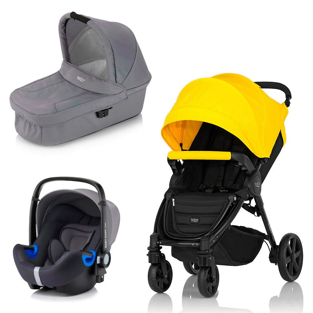 Britax B-Agile Plus + Baby Safe i-Size - Жёлтый (Sunshine Yellow / Steel Grey)