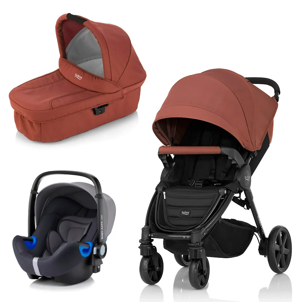 Britax B-Agile Plus + Baby Safe i-Size - Коричневый (Wood Brown)