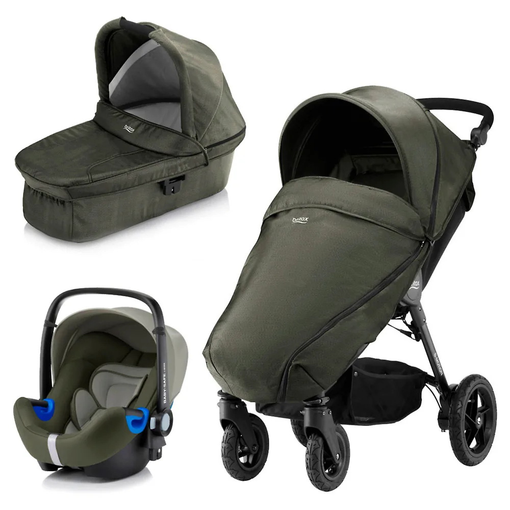 Britax B-Motion 4 + Baby Safe i-Size - Оливковый деним (Olive Denim)