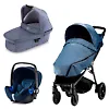 Britax B-Motion 4 Plus + Baby Safe i-Size - Синий деним (Blue Denim / Olive Denim)