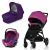 Britax B-Motion 4 Plus + Baby Safe i-Size - Тёмно-фиолетовый (Mineral Lilac / Olive Denim)