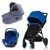 Britax B-Motion 4 Plus + Baby Safe i-Size - Синий (Ocean Blue / Olive Denim)