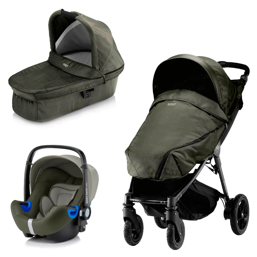 Britax B-Motion 4 Plus + Baby Safe i-Size - Оливковый деним (Olive Denim)